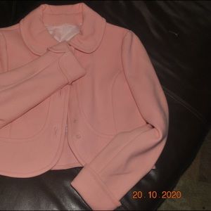 Custom Made Vintage Pink Broadcloth Demi Bolero.